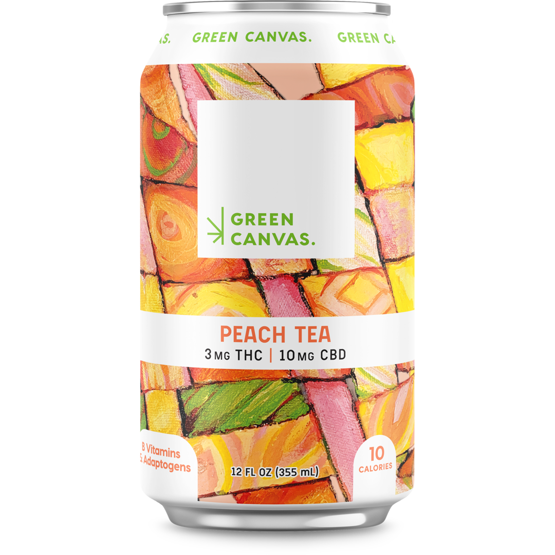 Peach Tea - Green Canvas