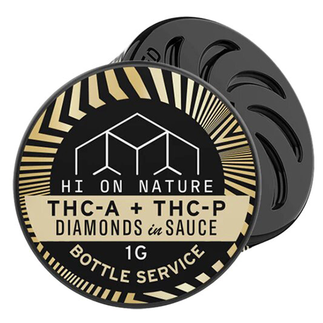Hi On Nature THC-A + THC-P Dab Diamonds | 1g - Bottle Service