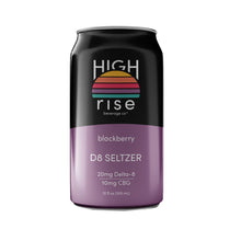 Load image into Gallery viewer, High Rise Delta 8 Seltzer | 20mg - Blackberry
