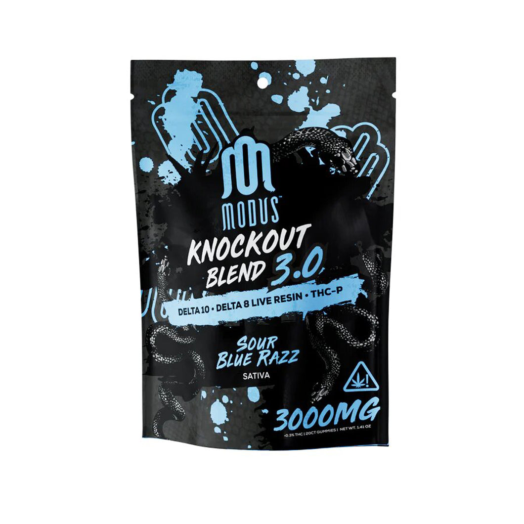 Modus Knockout Gummies | 3000mg - Sour Blue Razz