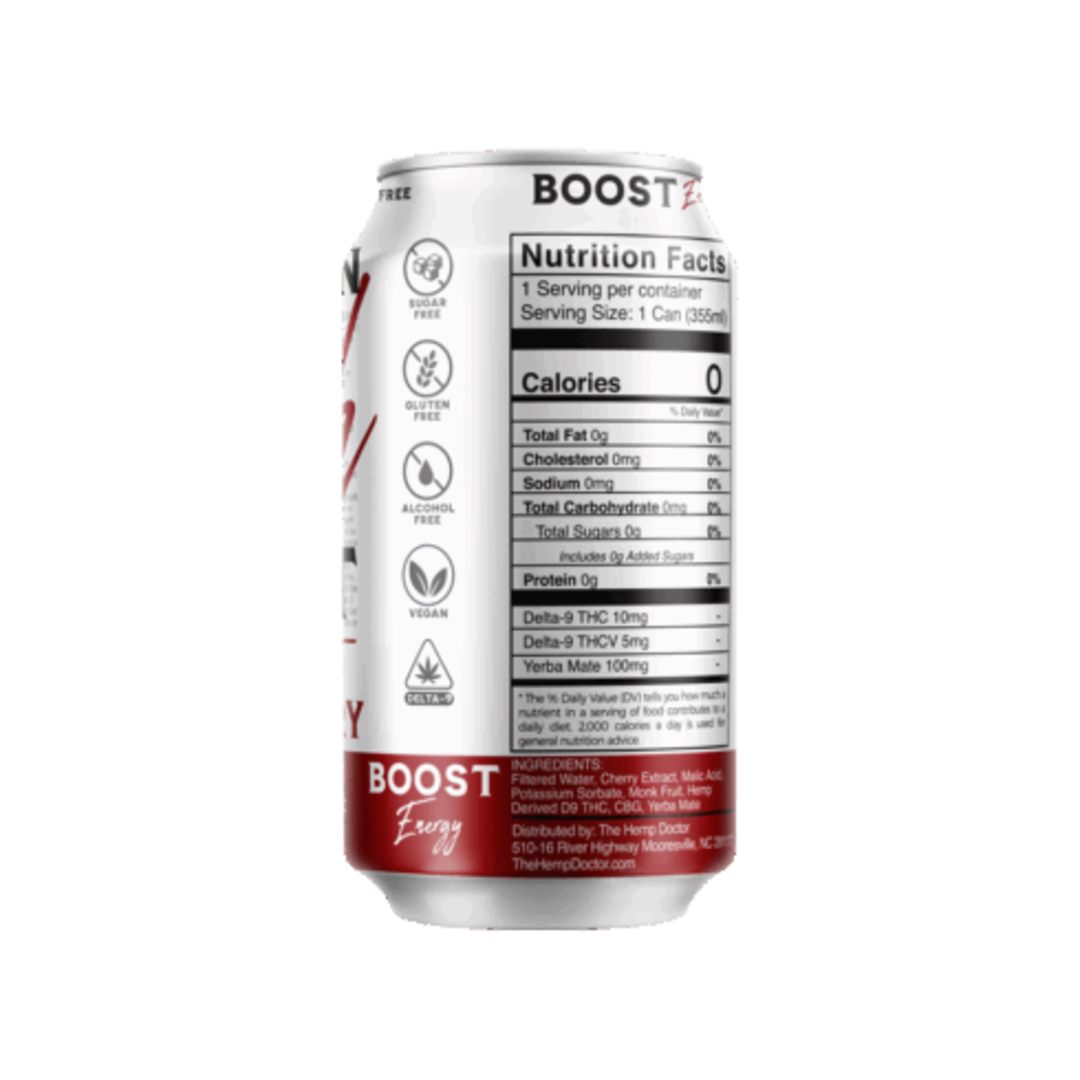 Southern High Boost Delta 9 + THC-V + Yerba Mate Seltzer | 15mg