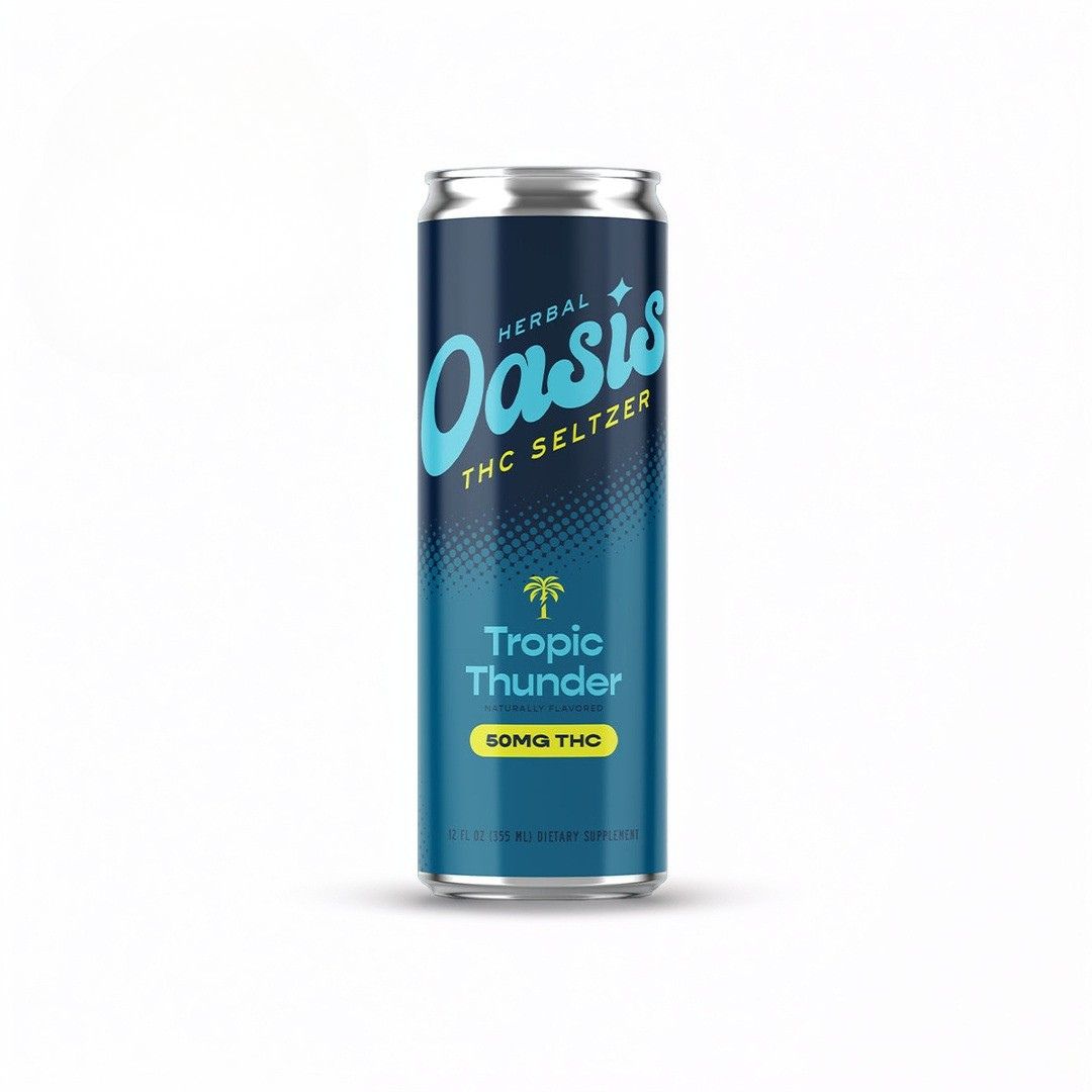 oasis tobacco tin Herbal Oasis Delta 9 THC Seltzer