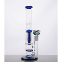 Load image into Gallery viewer, 10&quot; Colored Tree and Waffle Water Pipe - Blue
