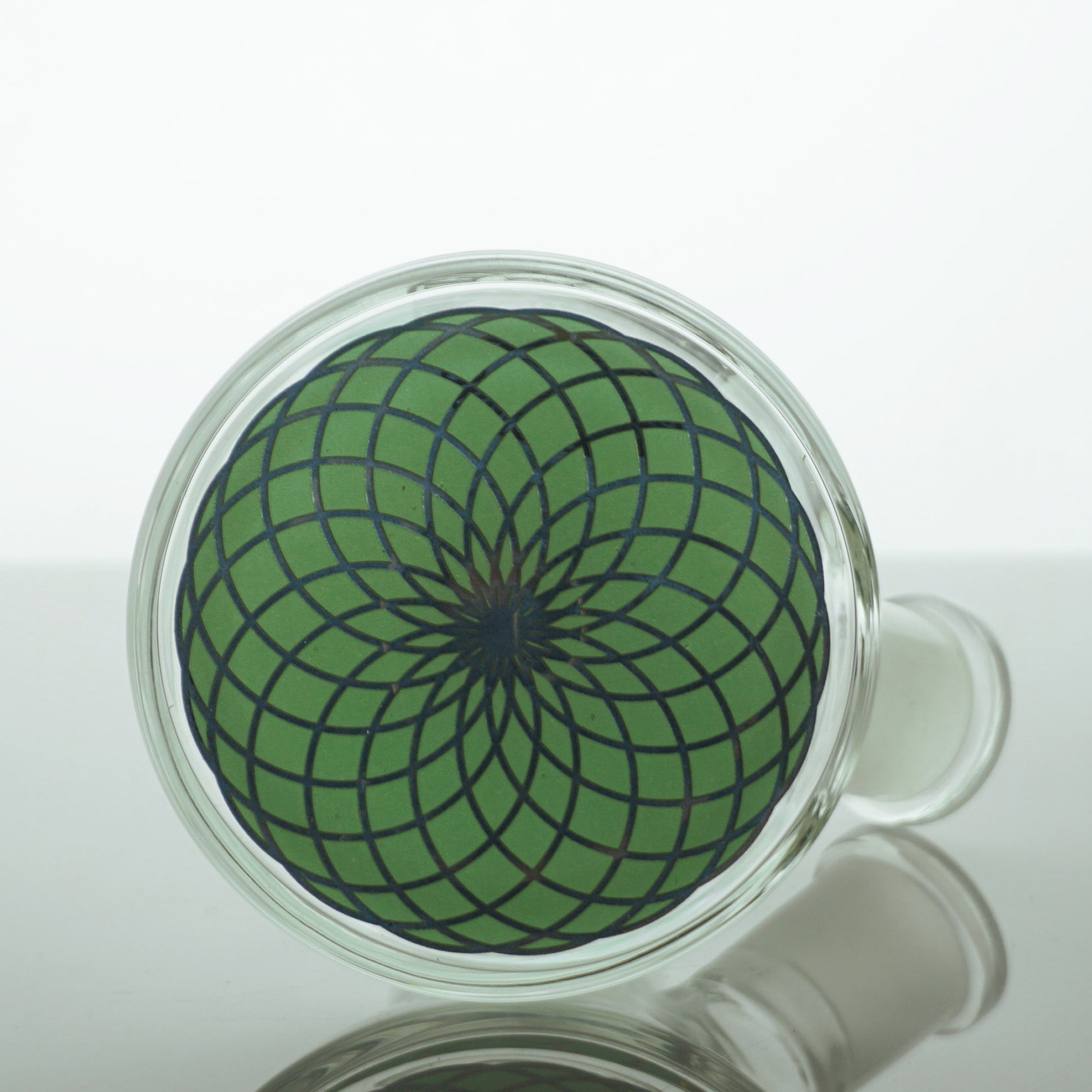 10" Nothing's Impossible Matrix Geo Water Pipe - Green