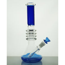 Load image into Gallery viewer, 12&quot; Gili Glass Ring Water Pipe - Blue
