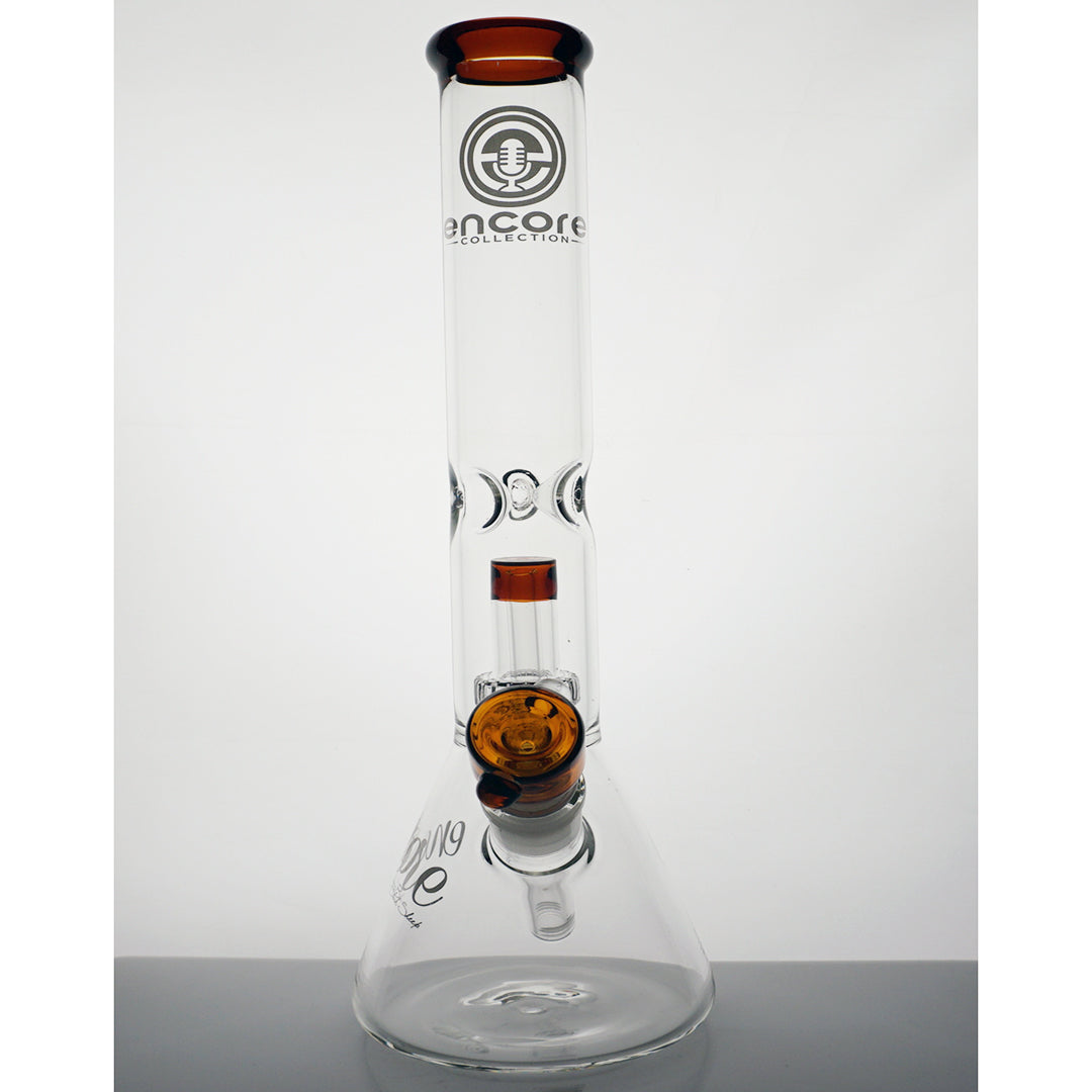 14" Encore Showerhead Water Pipe - Amber
