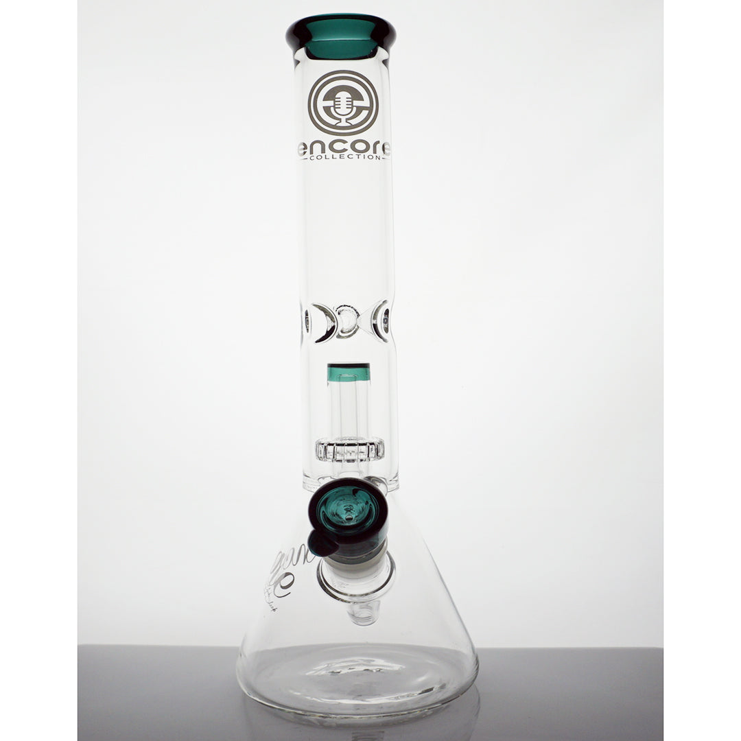 14" Encore Showerhead Water Pipe - Teal