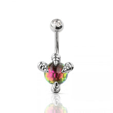 Load image into Gallery viewer, 14g Dragon&#39;s Claw Navel Ring
