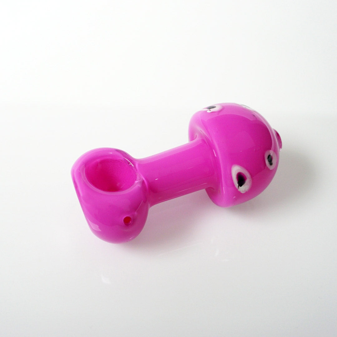 3" Mushroom Head Pipe - Pink
