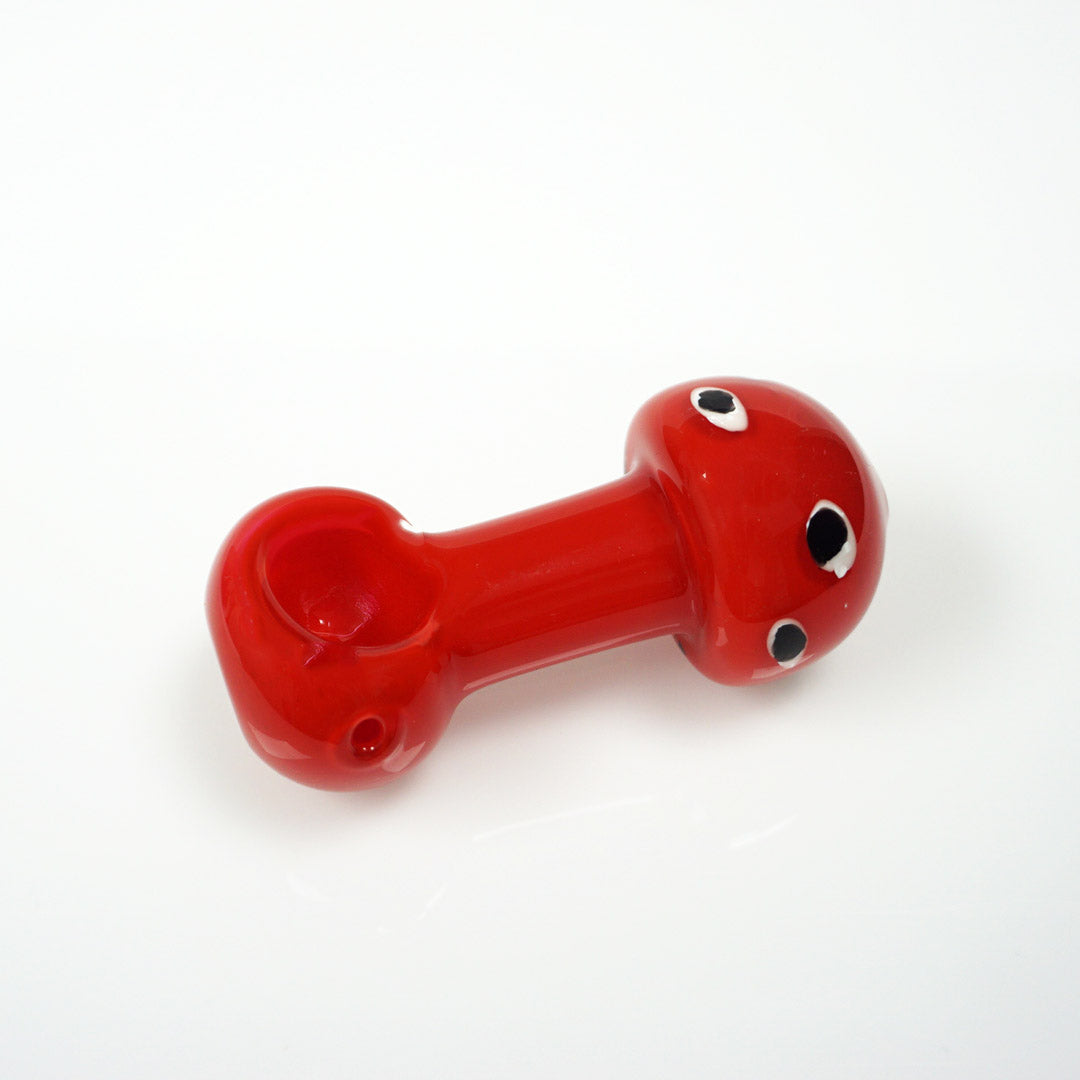 3" Mushroom Head Pipe - Red