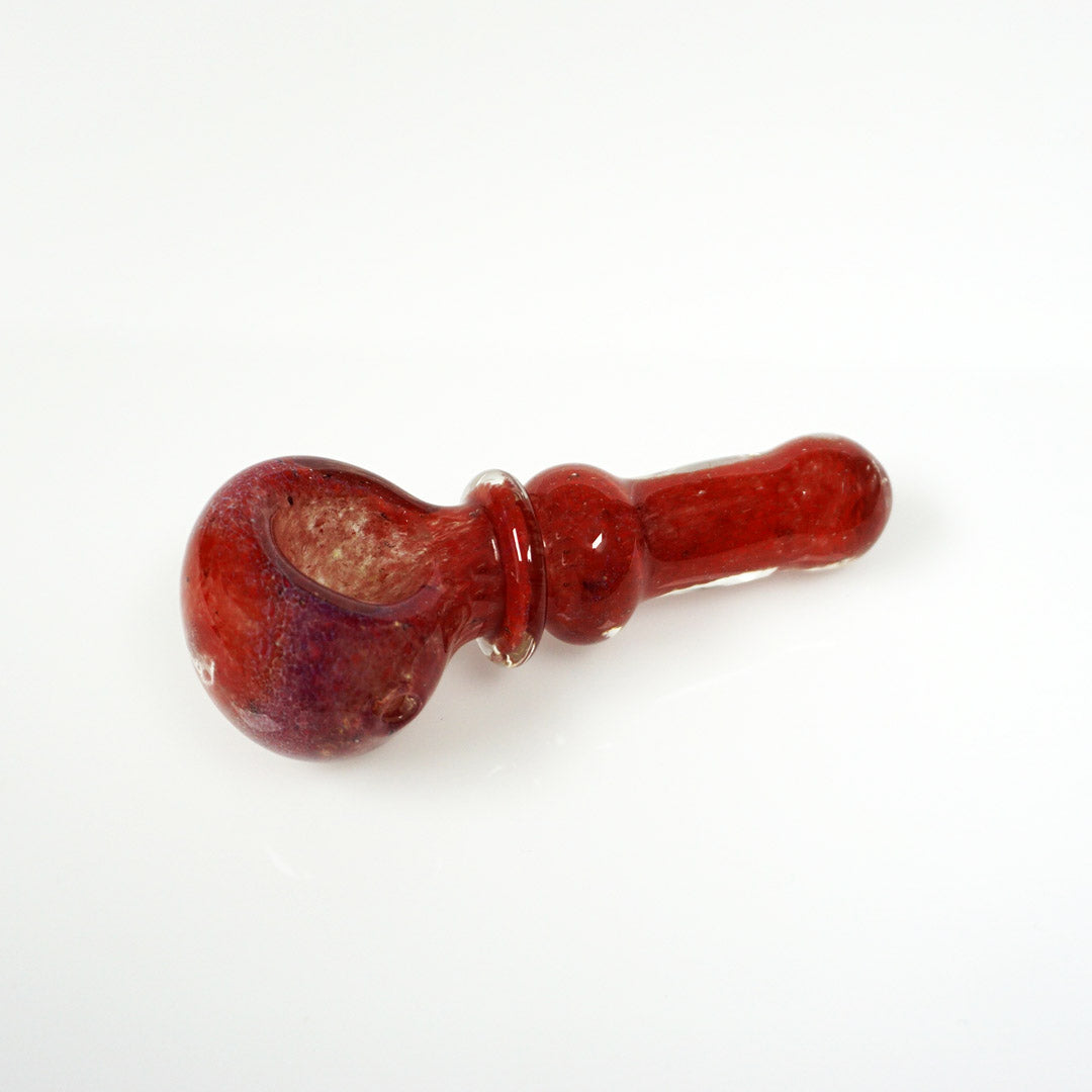 3" Wavy Pipe With Ring - Red