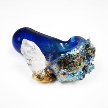 Load image into Gallery viewer, 3.75&quot; Bismuth &amp; Crystal Pipe
