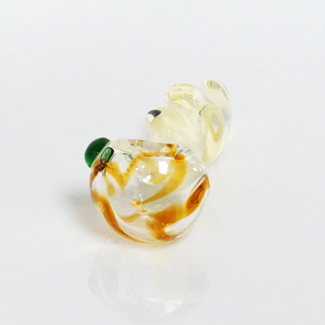 3.75" Color Swirl Twist Pipe - Amber