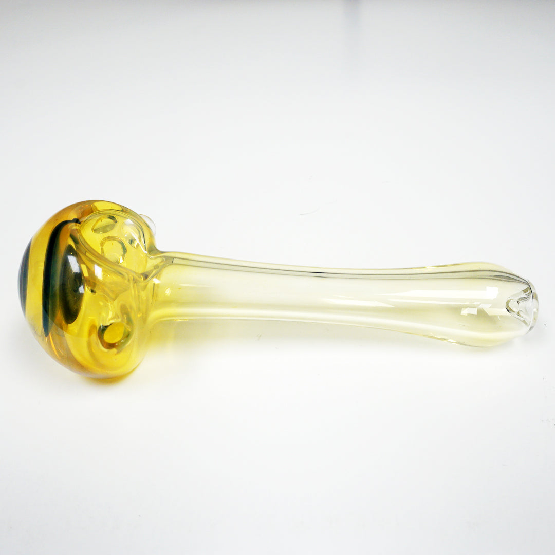 4.25" Eyeball Pipe - Gold Fume