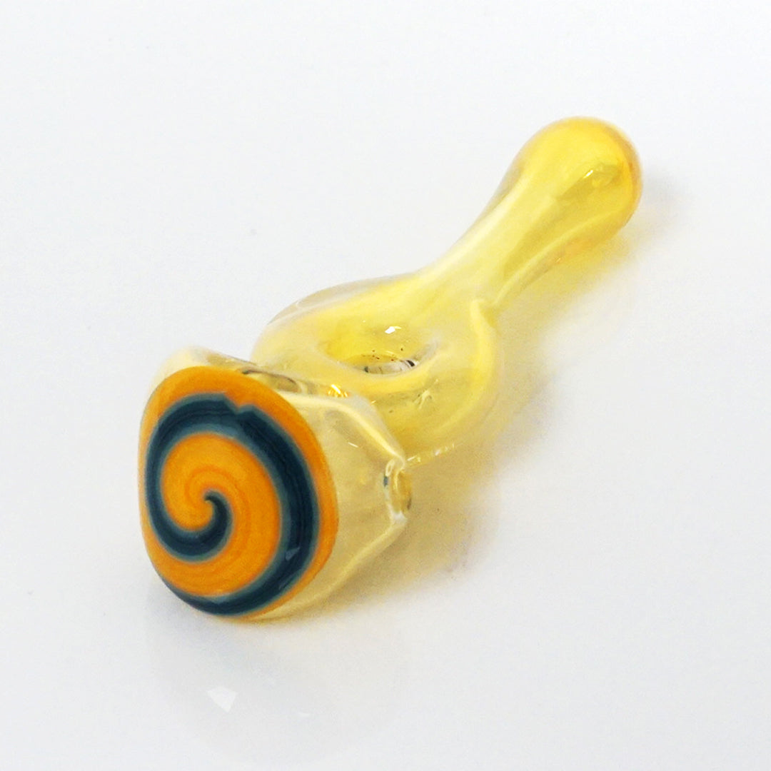 4.25" Fumed Donut Line Work Pipe - Orange