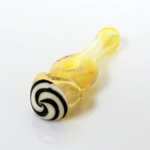 Load image into Gallery viewer, 4.25&quot; Fumed Donut Line Work Pipe - White
