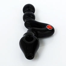 Load image into Gallery viewer, 4.5&quot; Str8 Glass Zig Zag Steamroller - Black
