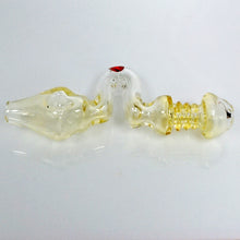 Load image into Gallery viewer, 4.5&quot; Str8 Glass Zig Zag Steamroller - Gold Fume
