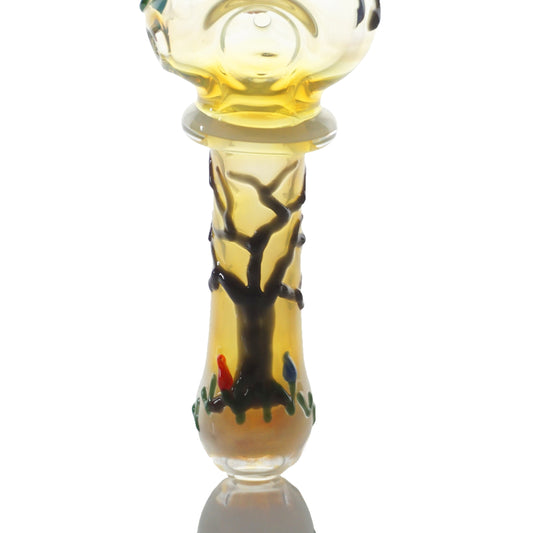 4.5" Tree & Flowers Pipe