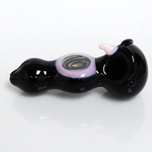 Load image into Gallery viewer, 4.75&quot; See-Through Owl Double Bowl Pipe - Pink
