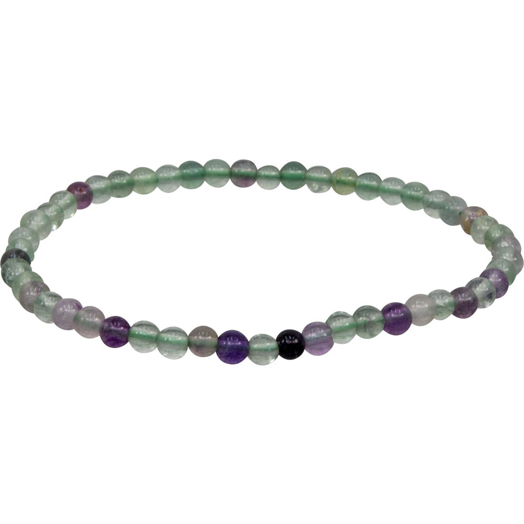 4mm Rainbow Fluorite Bracelet