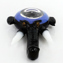 Load image into Gallery viewer, 6.25&quot; See-Through Elephant Head Pipe - Purple
