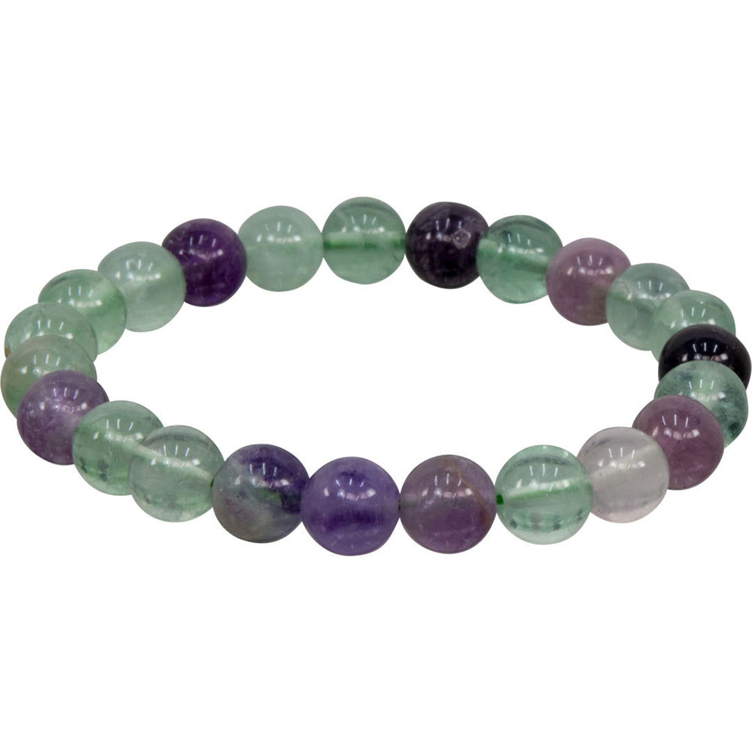 8mm Fluorite Bracelet