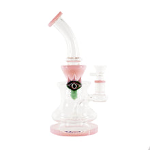 Load image into Gallery viewer, 9.5&quot; Horned Eyeball Water Pipe - Pink
