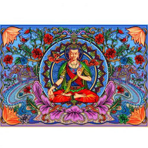 Buddha Lotus 3D Tapestry