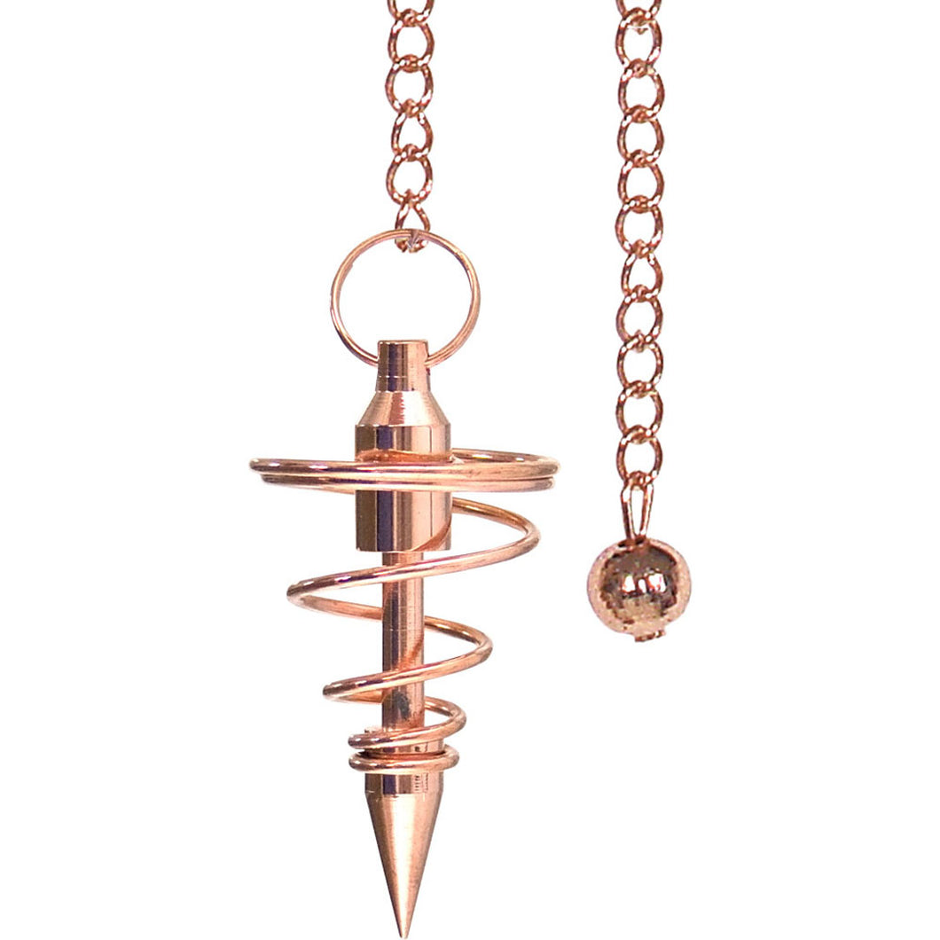 Copper Spiral Oracle Pendulum