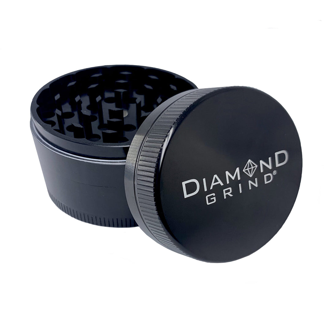 Diamond Grind 40mm 4pc Annodized Grinder - Black