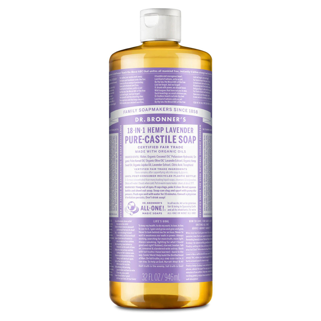 Dr. Bronner's Lavender Liquid Soap - 32oz