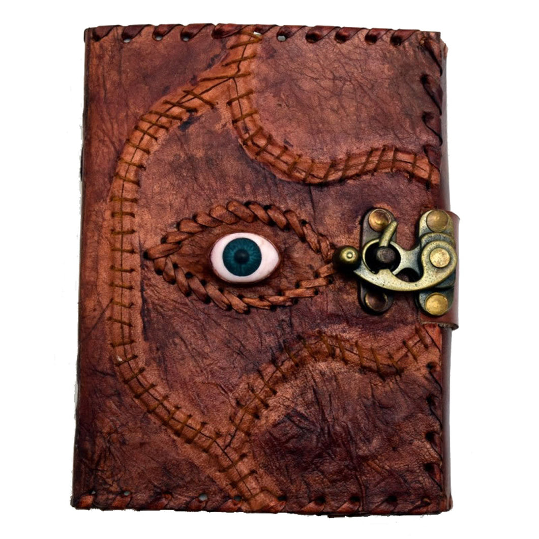Embossed Leather Sacred Eye Journal - 5