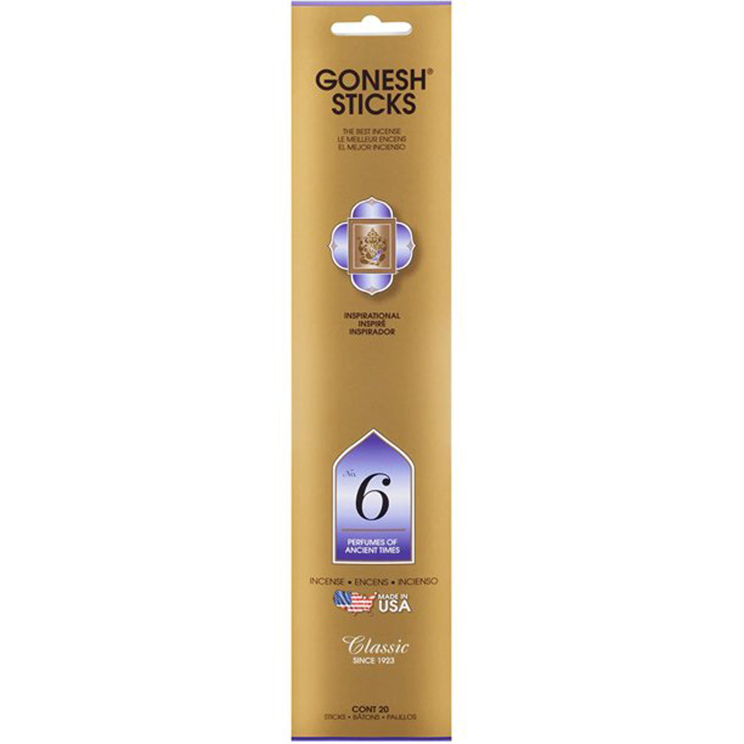 Gonesh Classic No. 6 Incense Sticks 20ct