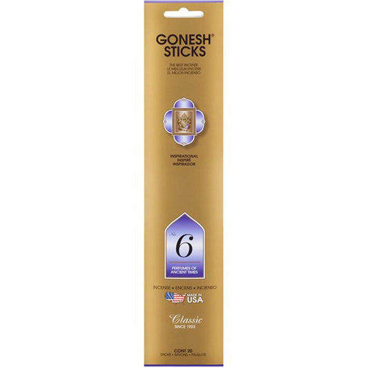 Gonesh Classic No. 6 Incense Sticks 20ct