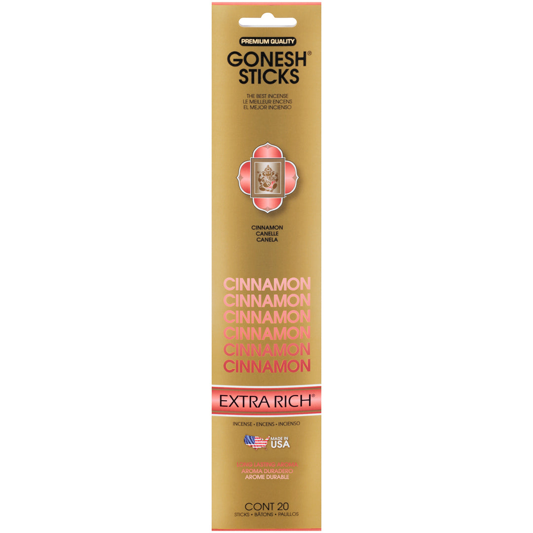 Gonesh Extra Rich Cinnamon Incense Sticks 20ct