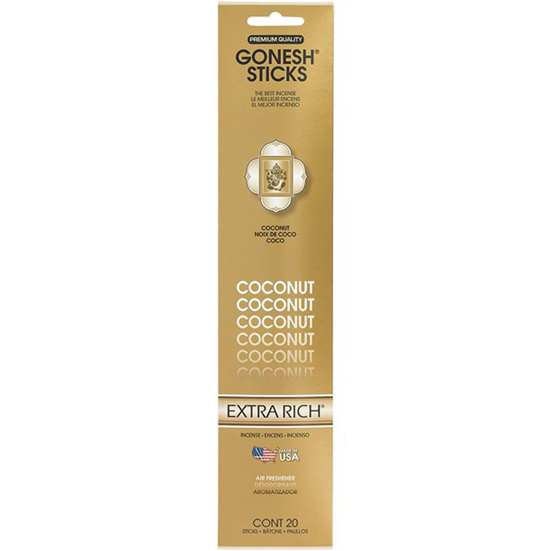 Gonesh Extra Rich Coconut Incense Sticks 20ct