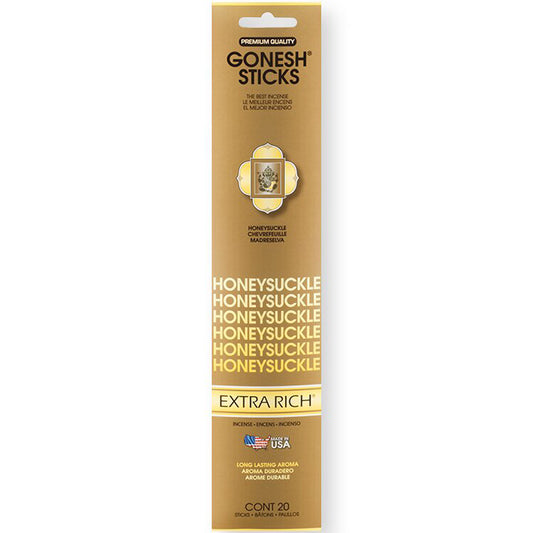 Gonesh Extra Rich Honeysuckle Incense Sticks 20ct