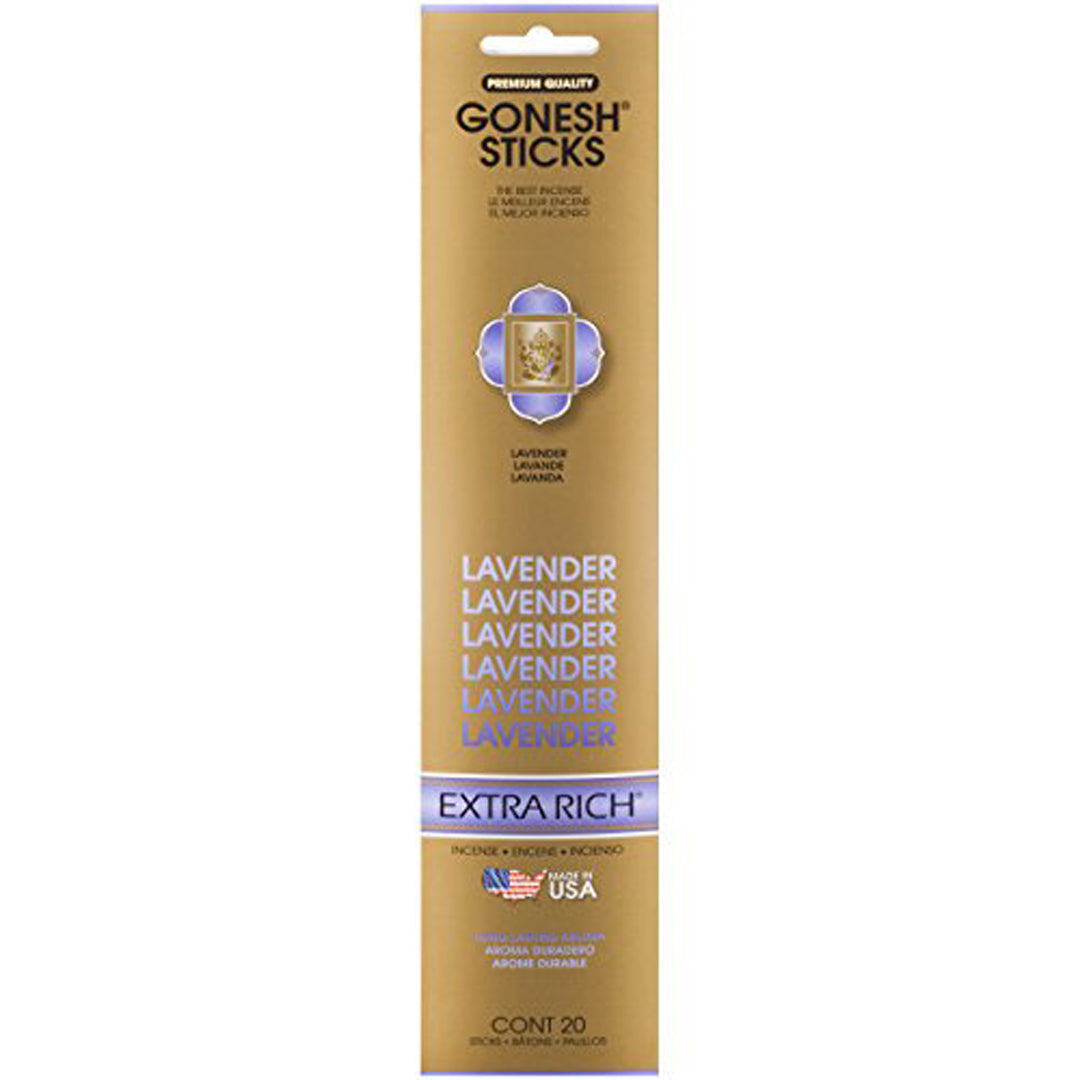 Gonesh Extra Rich Lavender Incense Sticks 20ct