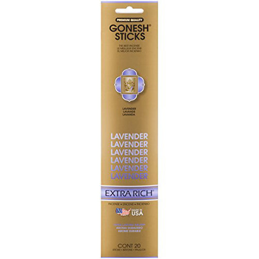 Gonesh Extra Rich Lavender Incense Sticks 20ct