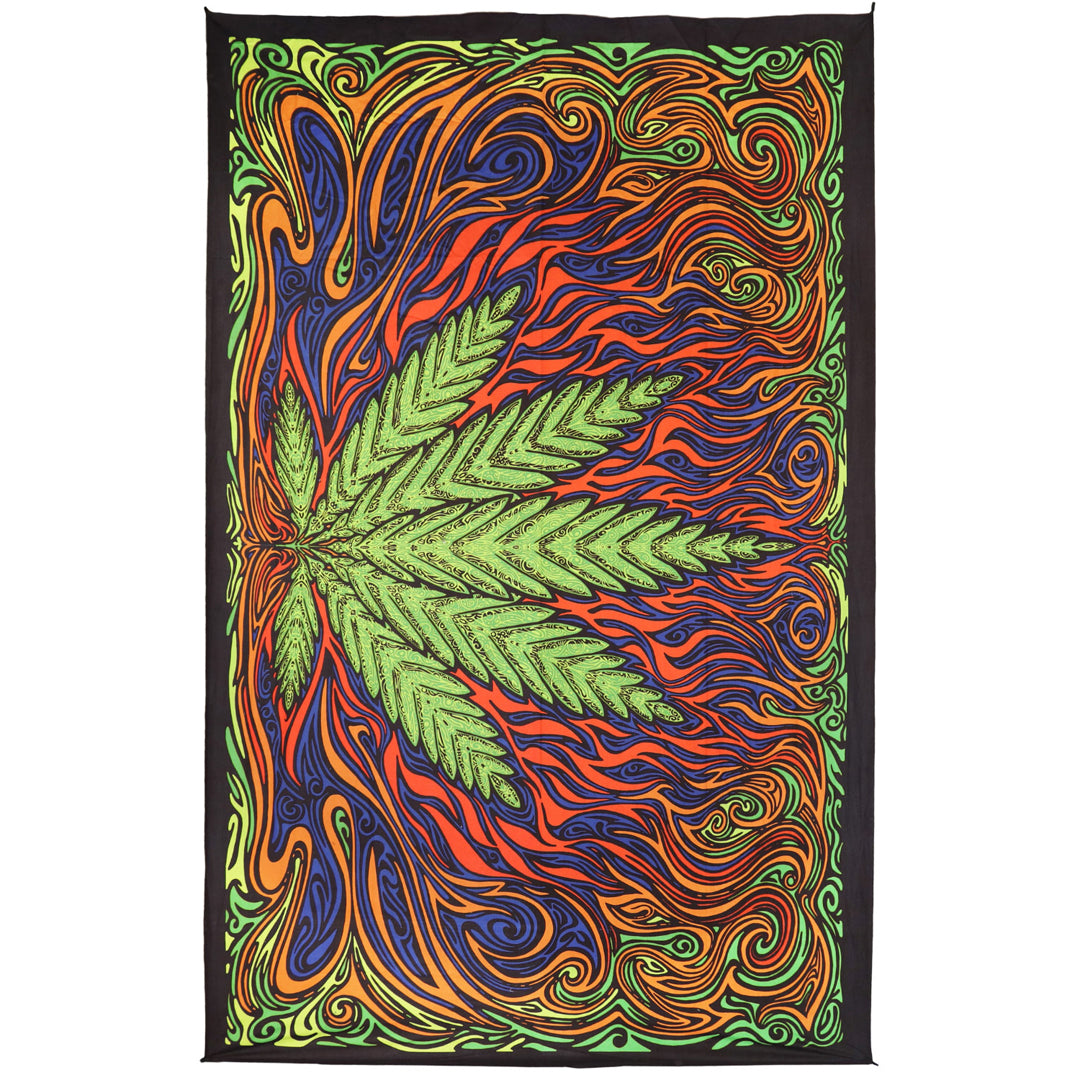 Hot Leaf 3D Tapestry