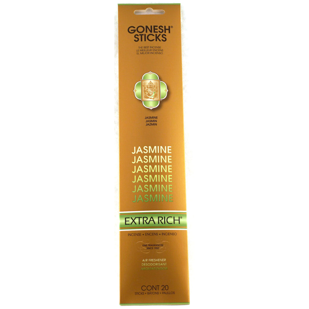Gonesh Extra Rich Jasmine Incense Sticks 20ct IE WHSE
