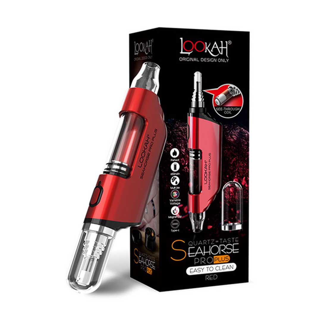 Lookah Seahorse Pro Plus Vaporizer - Red