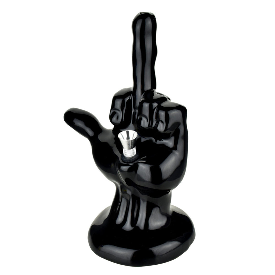 One Finger Salute Water Pipe
