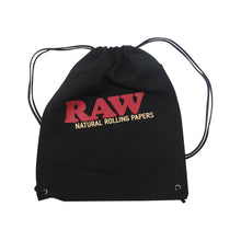 Load image into Gallery viewer, Raw Drawstring Bag - Black

