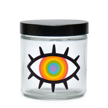 Load image into Gallery viewer, Screw-Top Jar - Extra Large - Woke Rainbow Eye
