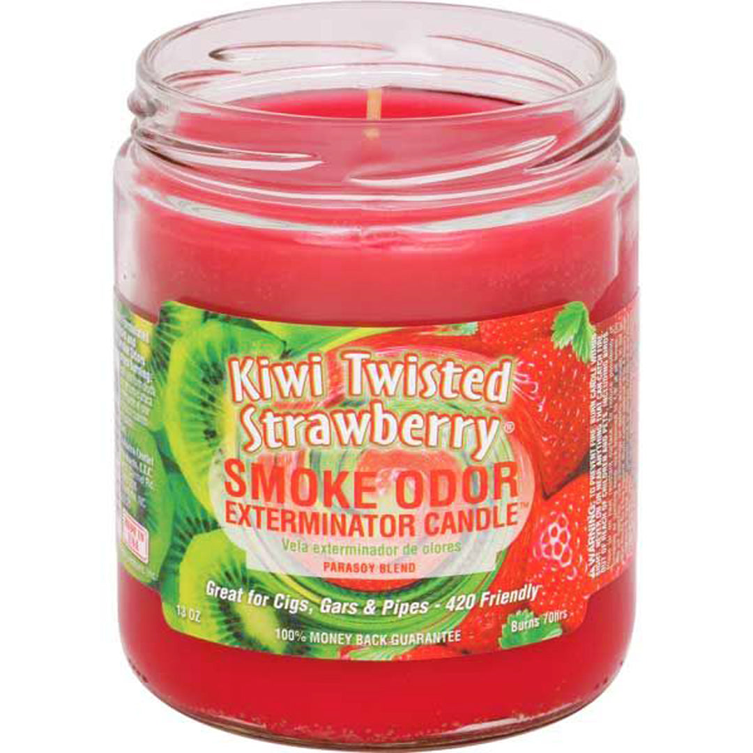 Smoke Odor Kiwi Twisted Strawberry Candle IE WHSE