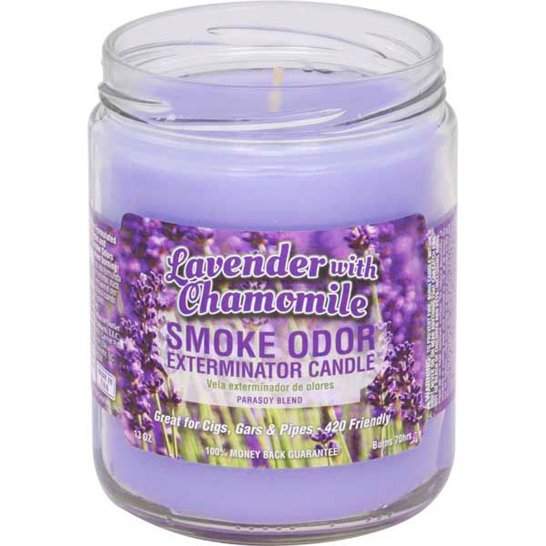 Smoke Odor Lavender & Chamomile Candle