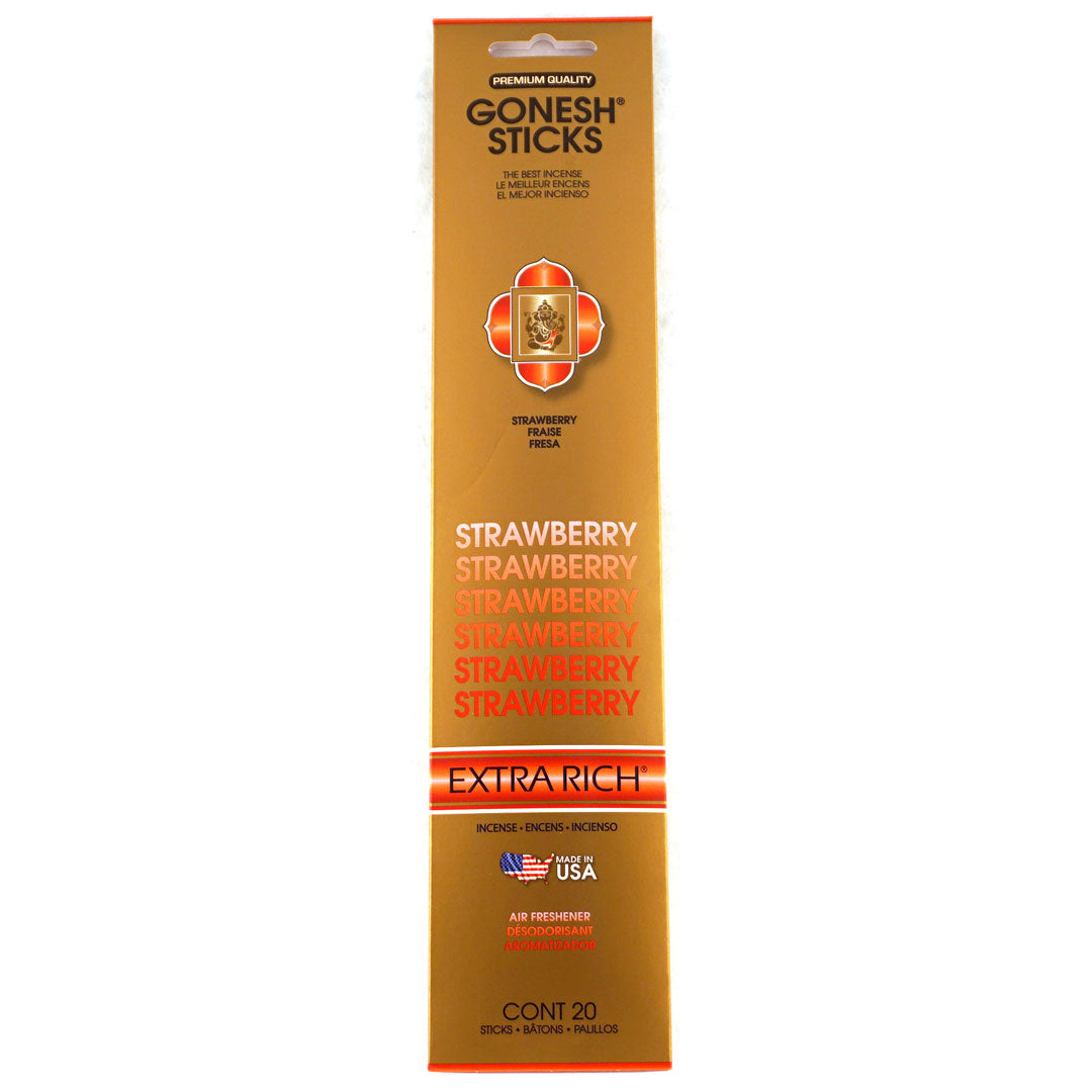 Gonesh Extra Rich Strawberry Incense Sticks 20ct