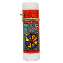 Load image into Gallery viewer, Wheel Of Fortune Tarot Candle
